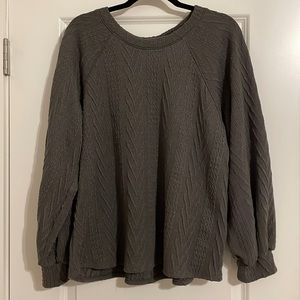 Grey Textured Sweater, NWT